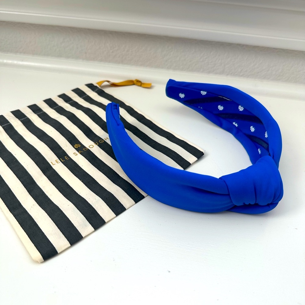 Lele Sadoughi Headband Royal Blue